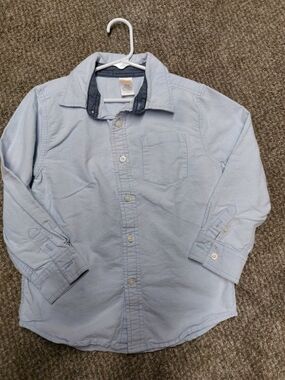 Gymboree Light Blue Boys' Shirt with Dark Blue Trim